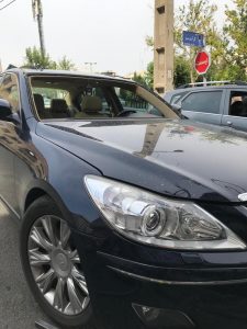 شیشه جلو هیوندای جنسیس سدان