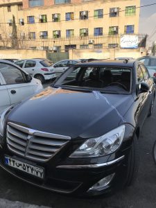 شیشه جلو هویندای جنسیس سدان